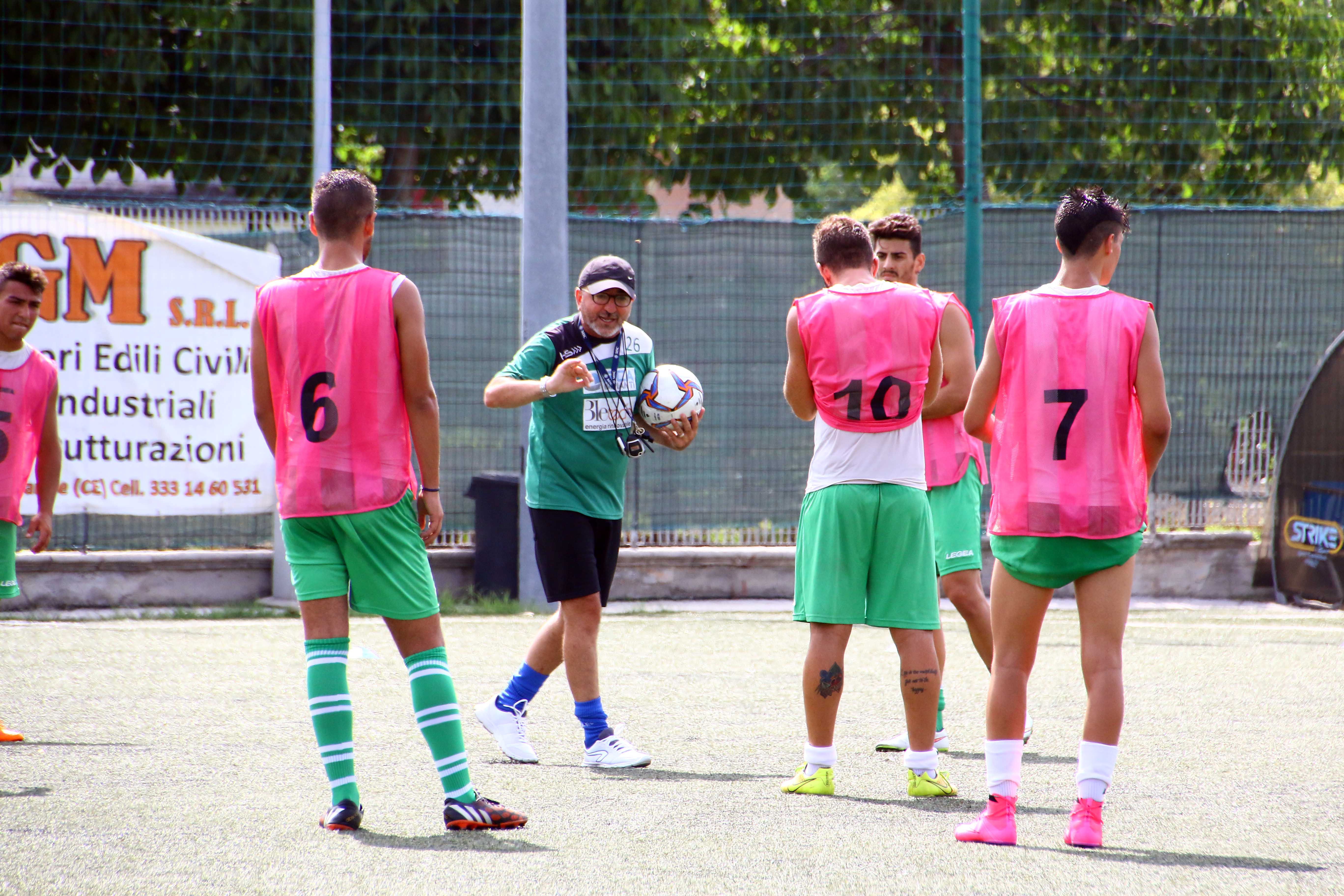 Mister Campana durante l'allenamento