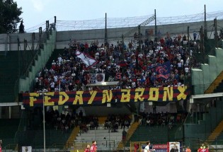 I tifosi della Casertana ad Avellino