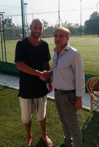 Carlo D'Auria e il presidente Aveta