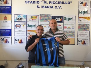 Il presidente Ongari con l'imprenditore De Nicola