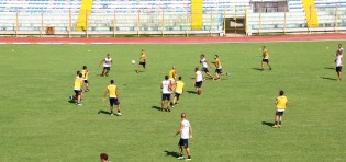 La Casertana in allenamento