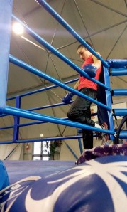 Angela Carini in allenamento a Keszthely (foto: facebook)