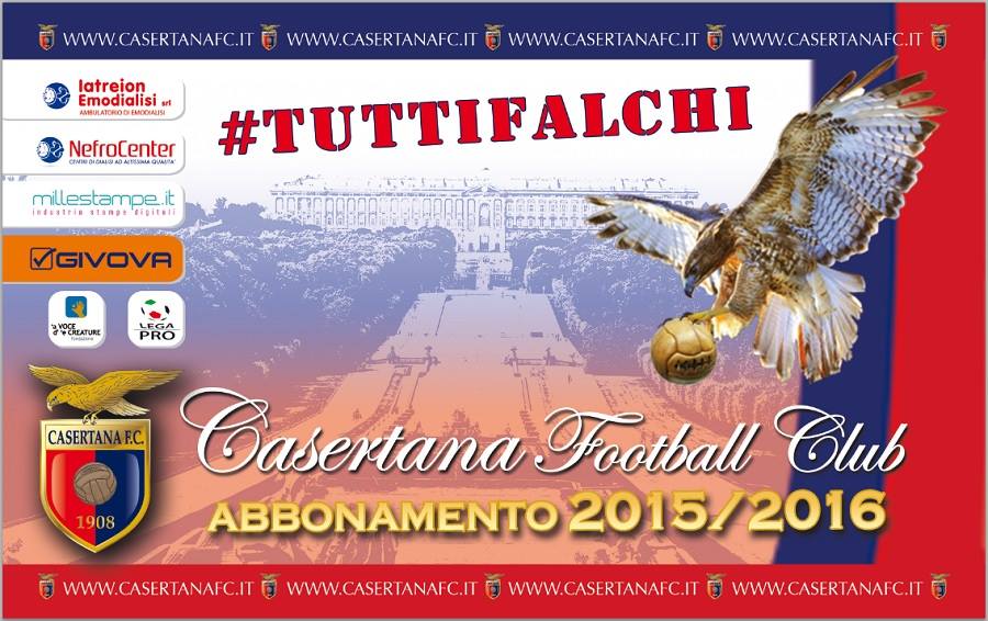 Casertana: obiettivo 700 abbonamenti, domenica sera almeno in 3000 contro il Melfi