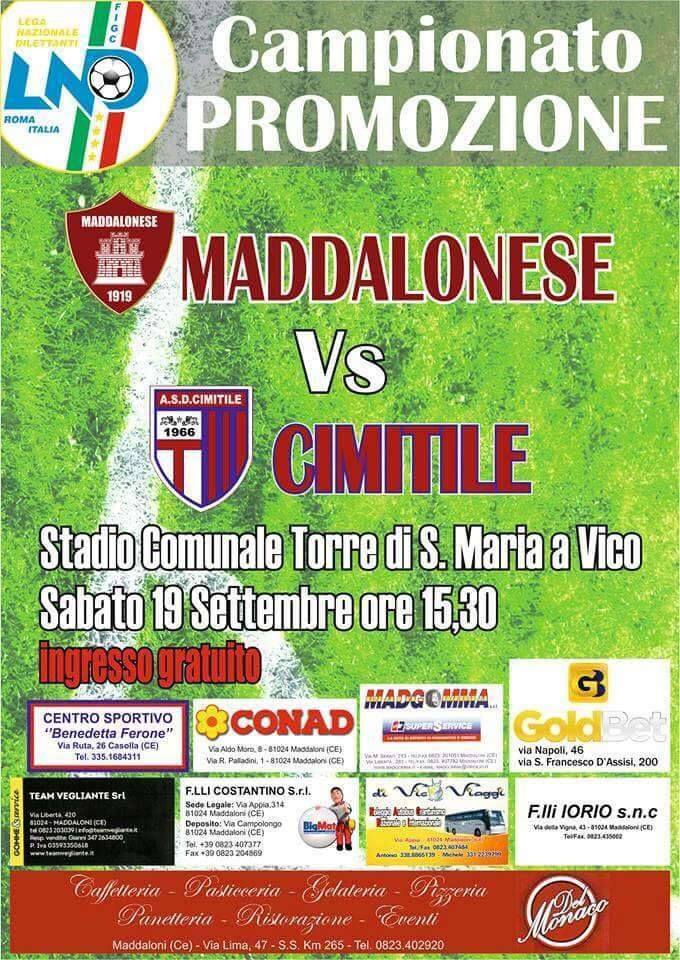 Galazia Maddaloni: decisa la sede del match di sabato con il Cimitile
