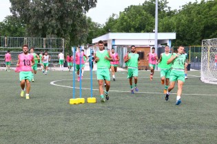 Il Marcianise in allenamento