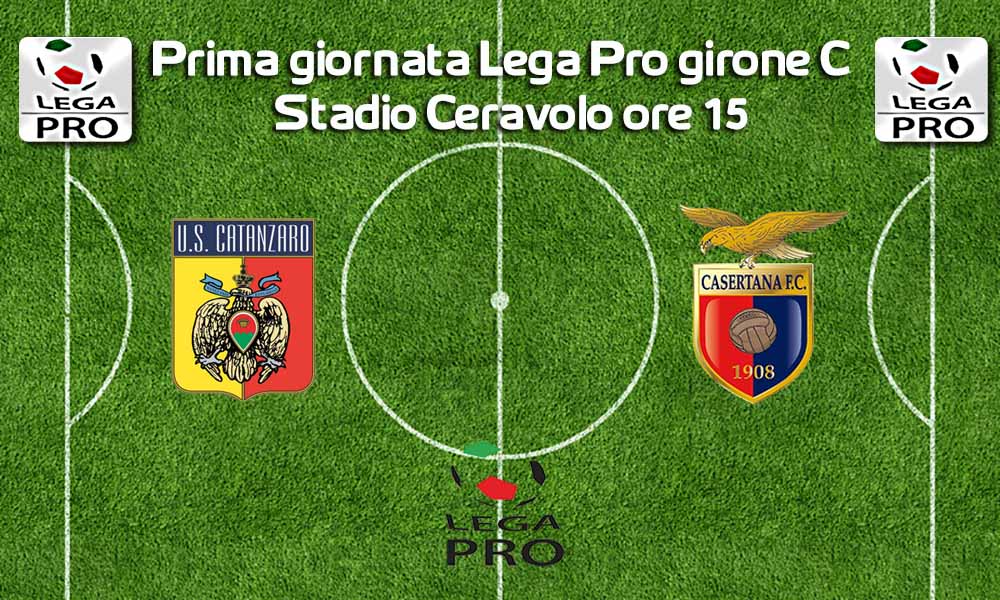 Catanzaro-Casertana le formazioni ufficiali: Agyei subito in campo