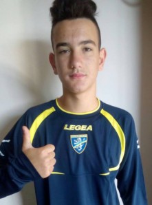 Giuseppe Camelio con la maglia del Frosinone