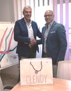 Il proprietario della New Volley Luciano Della Volpe e l'amministratore di Clendy Carmine De Simone