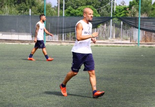 Fabio Tito  in allenamento al Terra di Lavoro