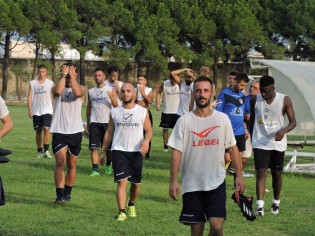 Il Mondragone in allenamento