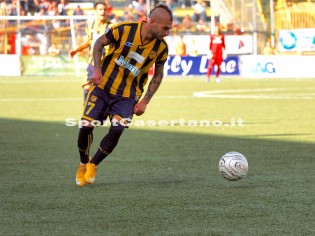 Arcidiacono in azione contro la Casertana