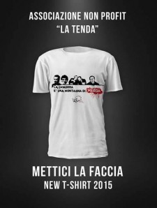 La t-shirt dell'Associazione no profit la Tenda