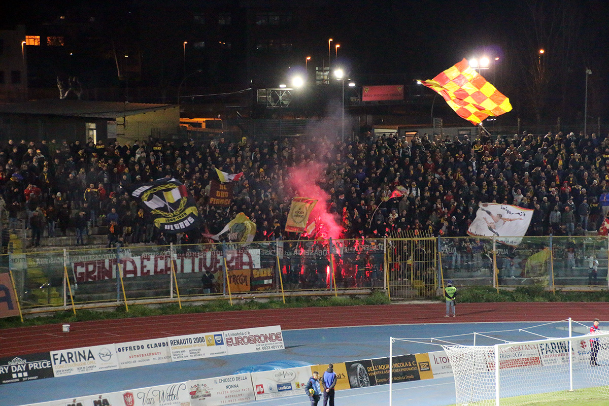 I beneventani a Caserta la passata stagione