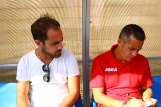 Il dg Aveta con mister Casaccio