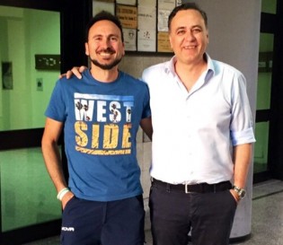 Il presidente Sergio Di Meo con il tecnico Pasquale Bosco