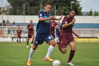 Kurtisi in gol contro il Foggia (Foto Taccardi)