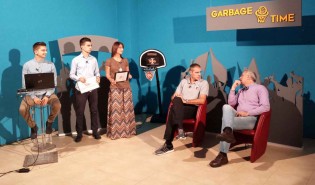 Una fase della trasmissione (Foto Gennaro Buco)