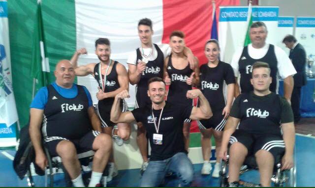 Ai Campionati Italiani FIPE-CONI di distensione su panca e di pesistica paralimpica grande prova del Team FI Club di Maddaloni