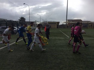 Ingresso in campo delle squadre