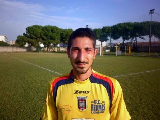 Il centrocampista Fabio Campana