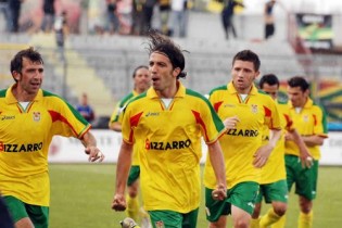 Riccardo Innocenti in maglia gialloverde