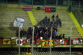 I tifosi della Casertana a Foggia