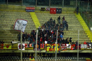 I tifosi della Casertana a Foggia 
