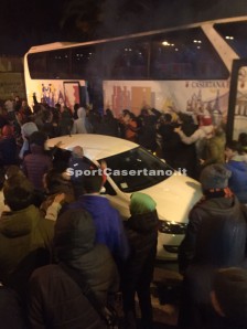 I tifosi della Casertana al Pinto (Foto Giuseppe Melone)