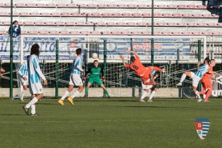 Il destro al volo con il quale Coppola ha sfiorato il gol