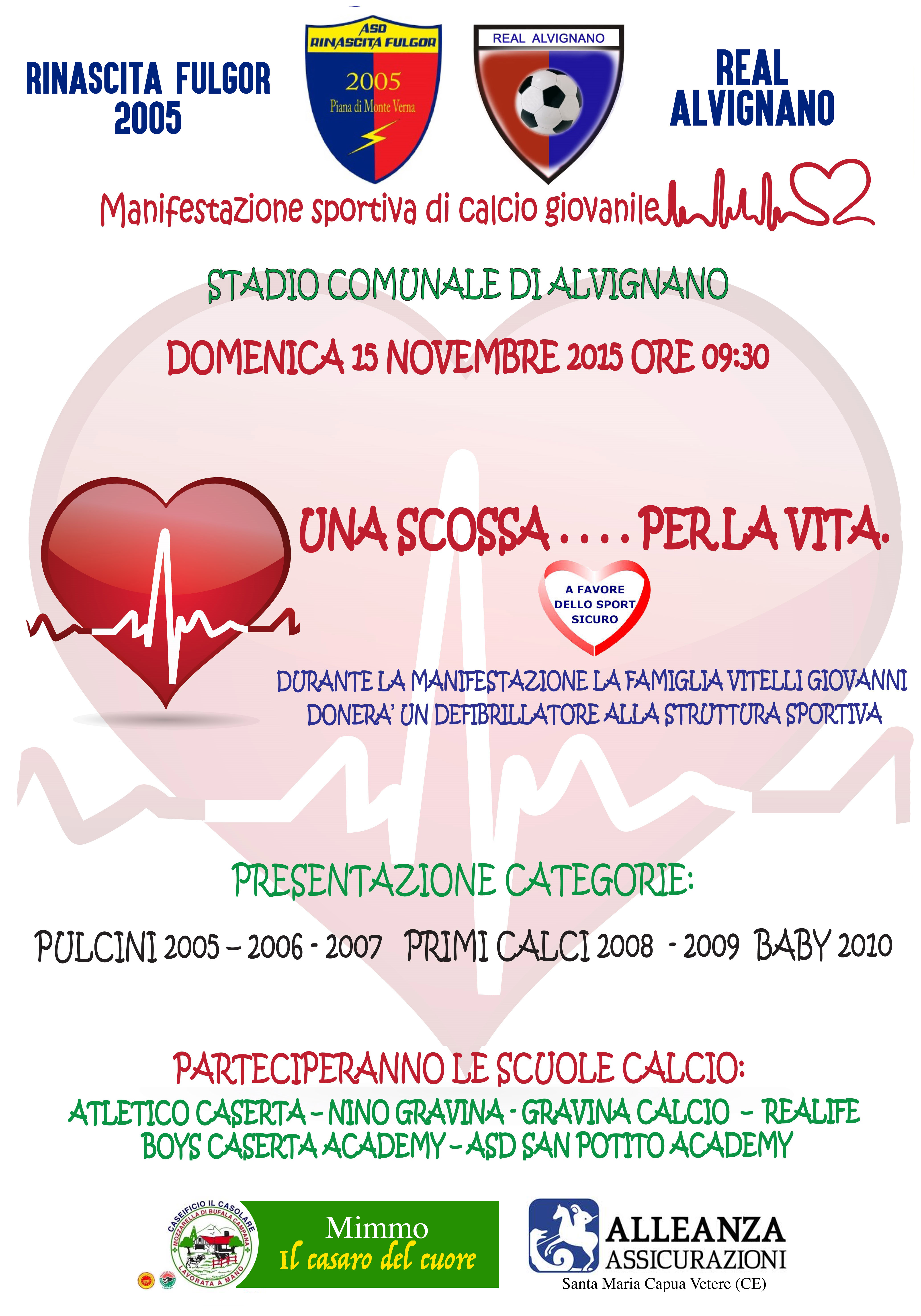 Alvignano, ‘Una scossa….per la vita’