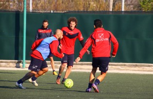 Marano nell'allenamento di oggi