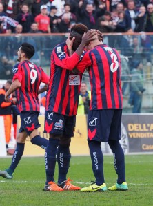 L'esultanza di Agyei (Foto Scialla)