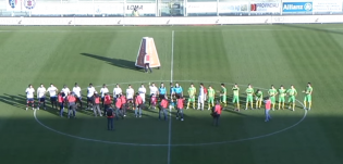 Le due squadre in campo