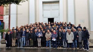 I partecipanti alla festa dell'Us Marcianise