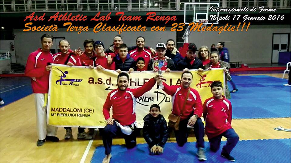 Taekwondo: agli Interregionali di Napoli il Team Renga porta a casa il 3° posto assoluto e 23 medaglie