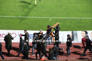 I tifosi del Lecce al Pinto