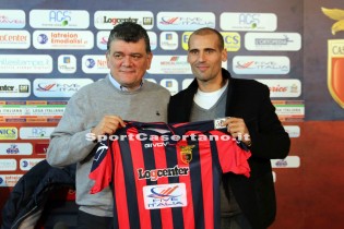 Il presidente Corvino e il difensore Potenza