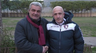 Il dg Del Prete e neo magazziniere Vincenzo Sansone