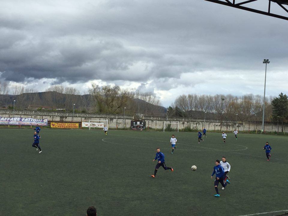 Fase dell'amichevole a Capua