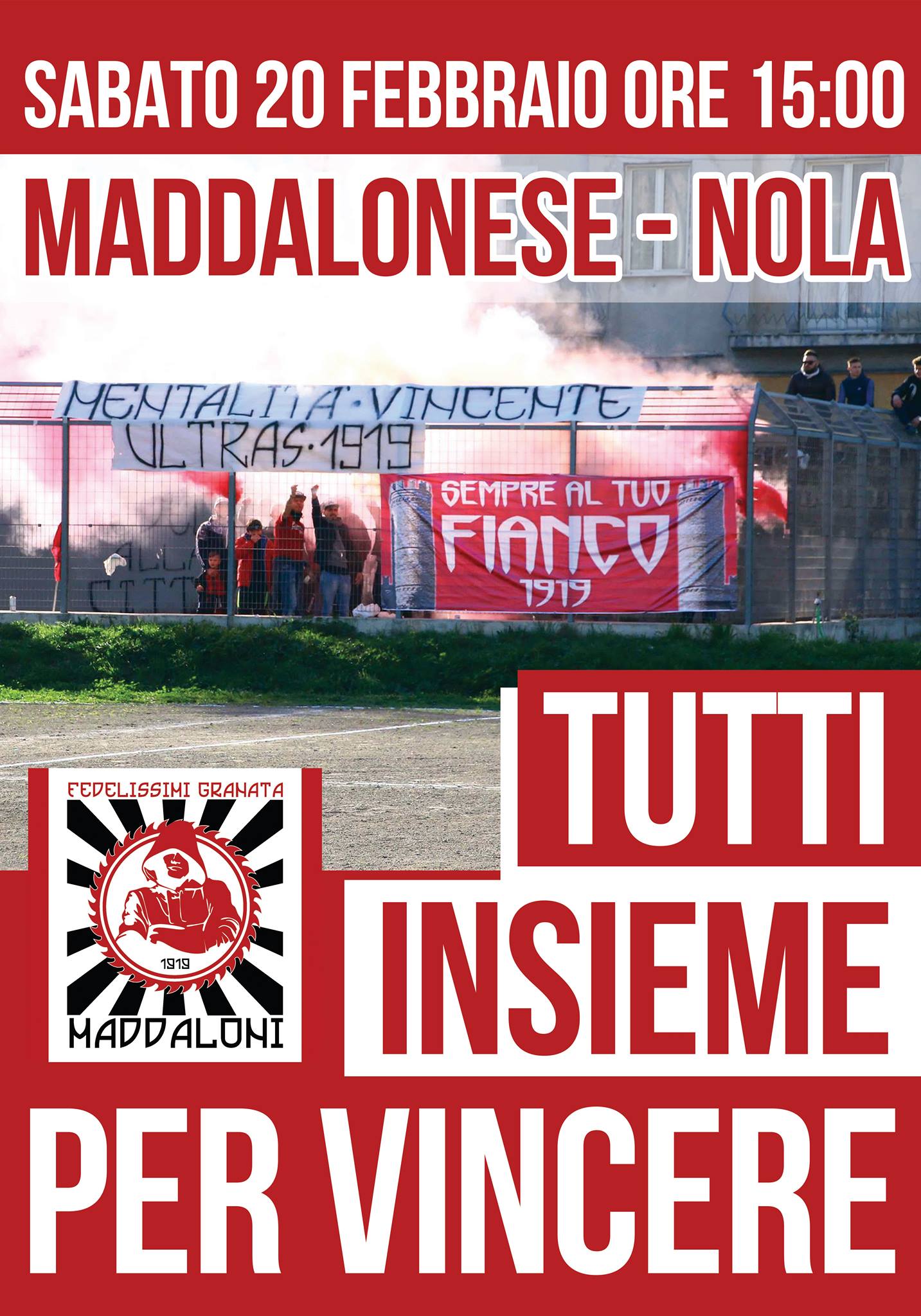‘Tutti insieme per vincere’: i Fedelissimi granata Maddaloni chiamano a raccolta la città