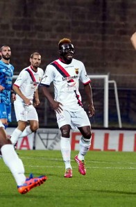 Agyei tornato in campo dopo due mesi. Unica nota lieta di giornata (Foto Scialla)