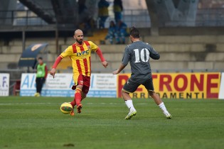 Mazzeo decisivo per il Benevento (Foto Di Monda)