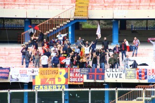 I tifosi della Casertana a Catania