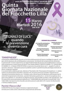 Il volantino della manifestazione