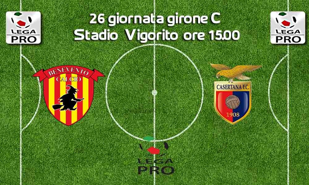 Le formazioni ufficiali di Benevento-Casertana: due novità in difesa per i rossoblù
