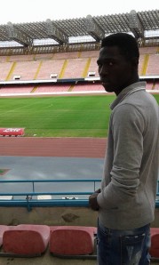 Ousmane Diop allo stadio San Paolo