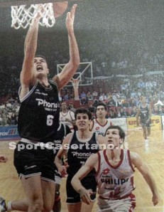 Esposito e Dell'Agnello in gara 5 a Milano nel '91