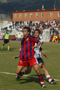 Sannazzaro con la maglia della Casertana