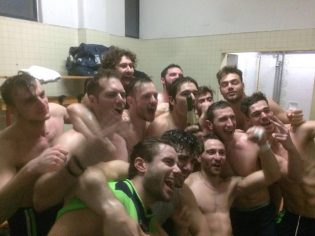 La festa negli spogliatoi