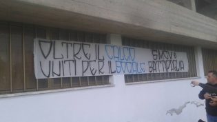 Striscione della Brigata Spartaco 